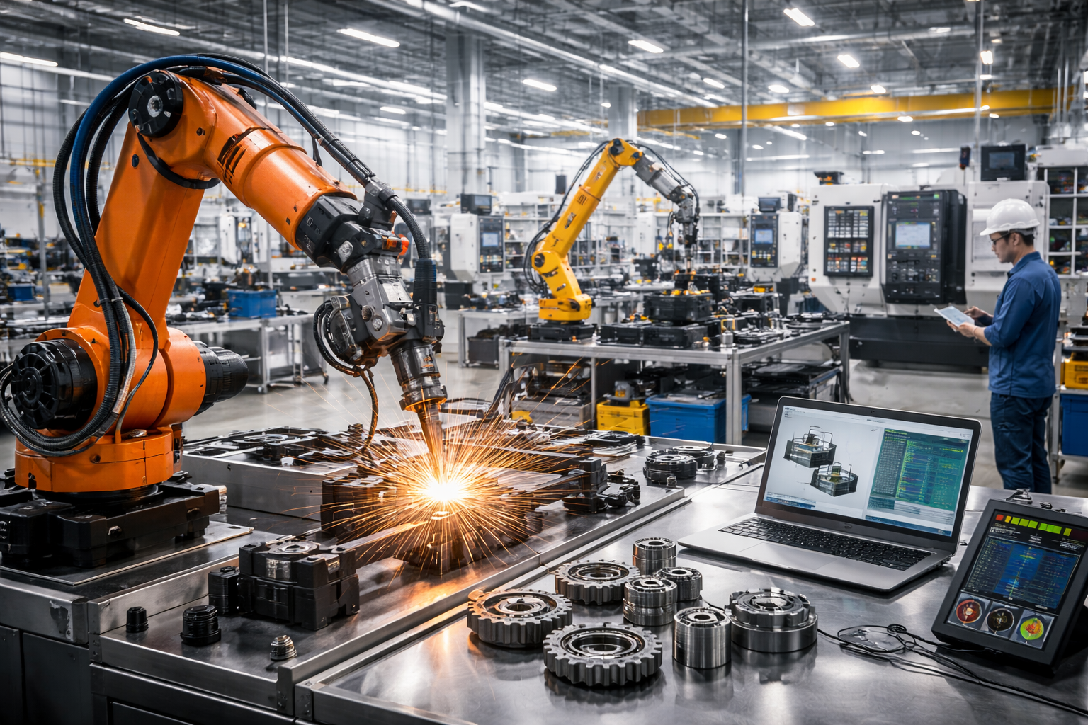 Industrial machinery and robotic manufacturing technology in Sri Lankan factories