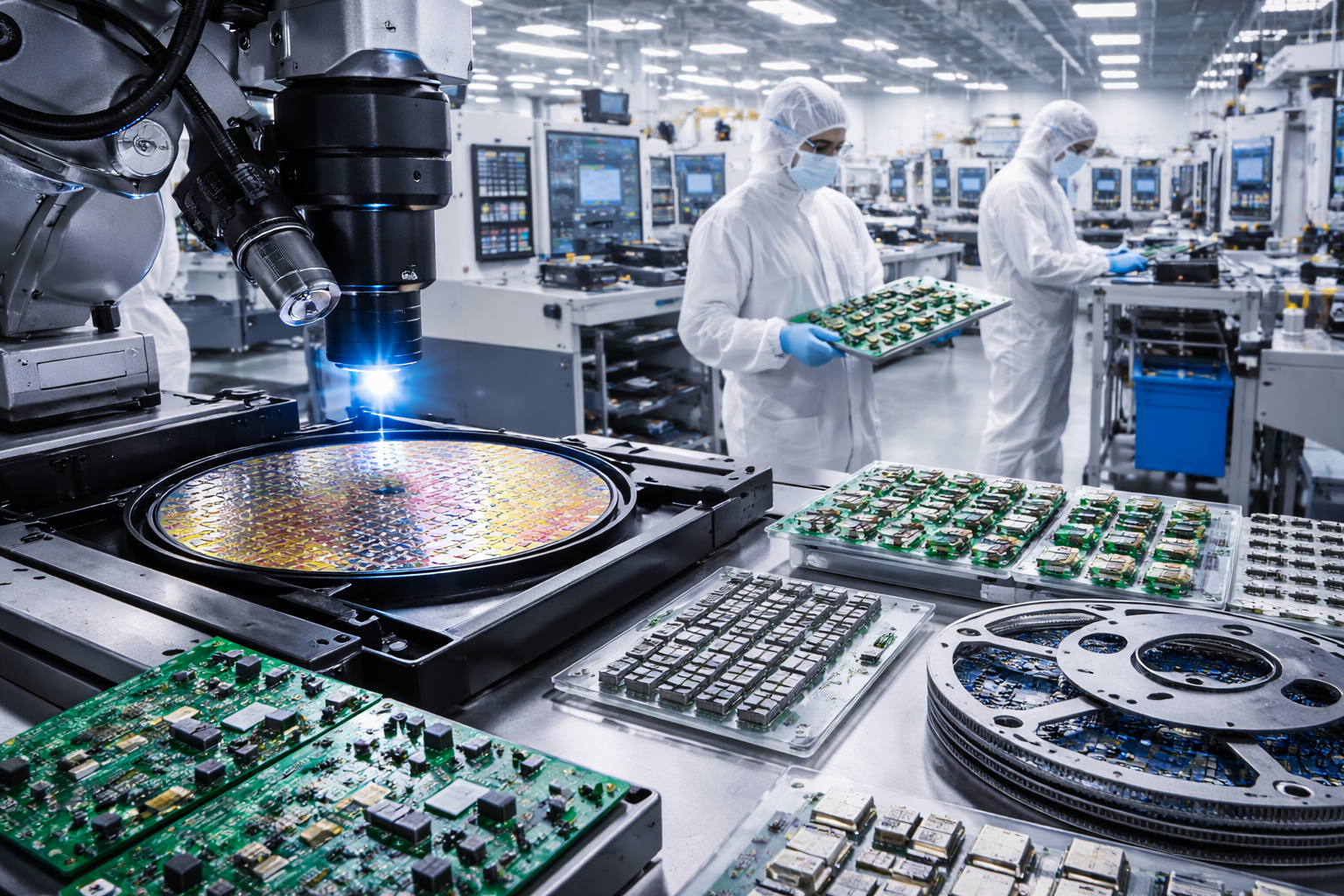 Semiconductor and electronic component manufacturing facility