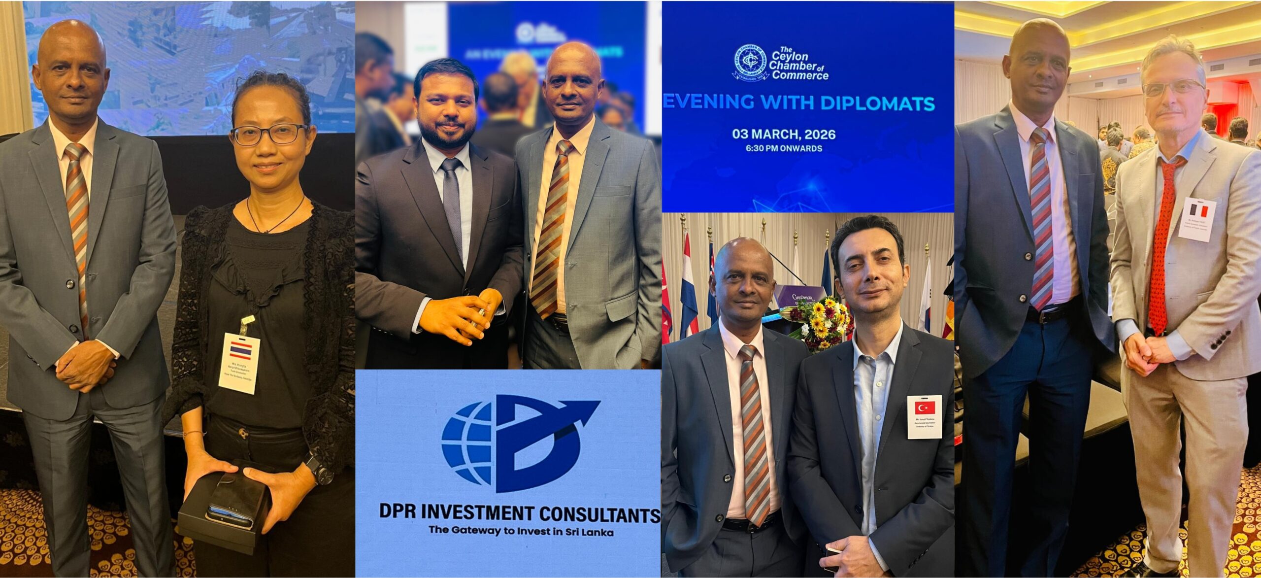 DPR Investment Consultants sponsoring An Evening with Diplomats hosted by the Ceylon Chamber of Commerce at Cinnamon Grand Colombo