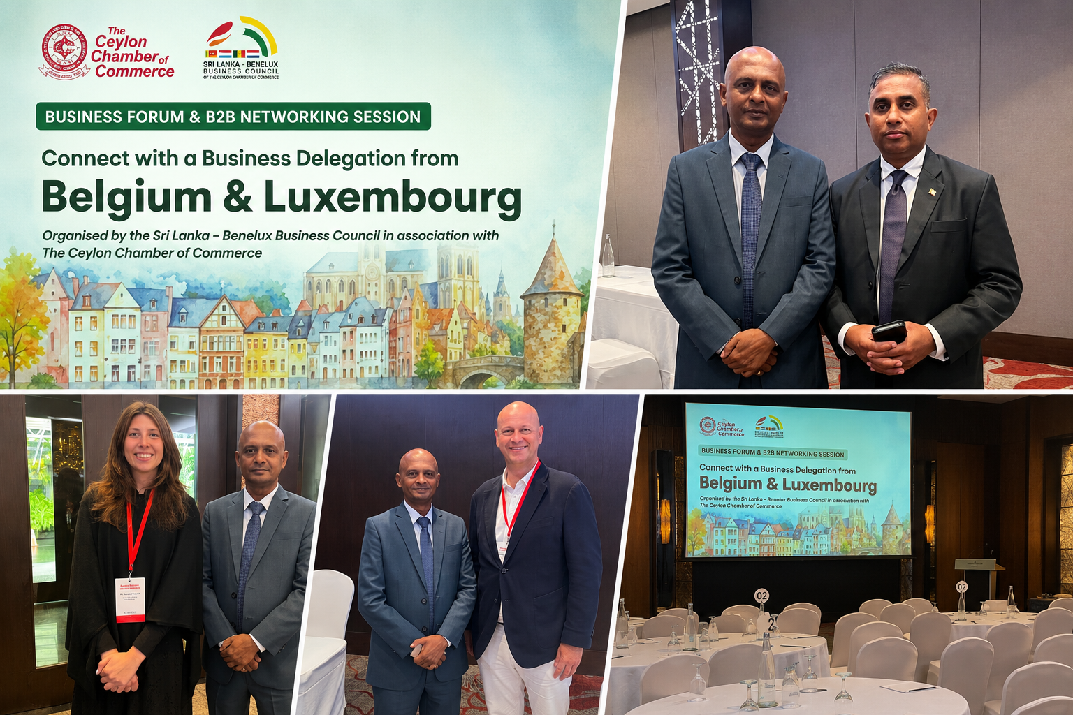 Participants networking at the Belgium & Luxembourg Business Forum and B2B Networking Session held at Hilton Colombo Residence on 18 June 2026.