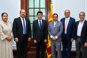 Newly appointed Board of Investment (BOI) Chairman and Board members at the Presidential Secretariat in Sri Lanka.