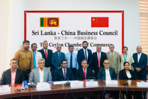 Home Members of the newly elected Executive Committee of the Sri Lanka–China Business Council for the 2026–2027 term following the 25th Annual General Meeting at The Ceylon Chamber of Commerce.