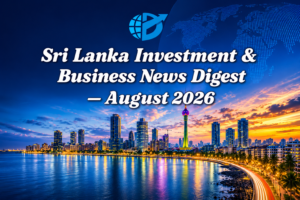 Home Sri Lanka Investment & Business News Digest – August 2026 cover featuring Colombo skyline