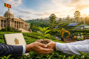 Sri Lankan plantation landscape representing government-backed investment in underutilized plantation lands